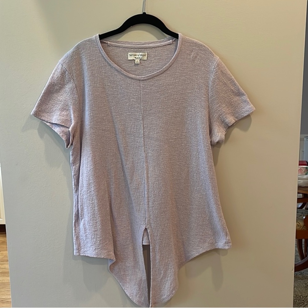 Women's Lavender Tie Front Top